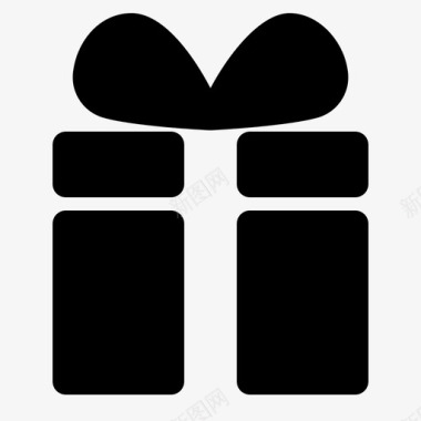 礼物盒子聚会图标图标