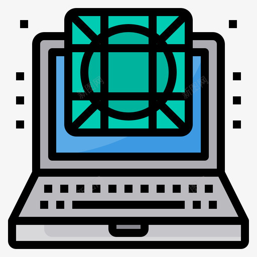 图形计算机和笔记本电脑5线性颜色图标svg_新图网 https://ixintu.com 图形 电脑 笔记本 线性 计算机 颜色