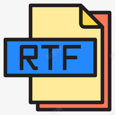 Rtf文件文件格式4线性颜色图标图标