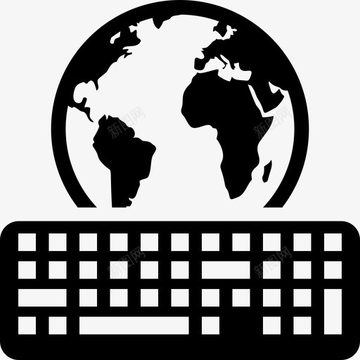 全球通讯键盘网络图标svg_新图网 https://ixintu.com 全球 全球通 网络 联网 通讯 键盘