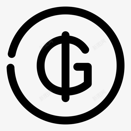 瓜拉尼货币硬币货币图标svg_新图网 https://ixintu.com 瓜拉 硬币 荷拉 货币