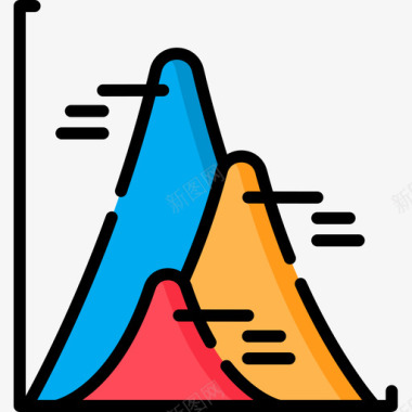 金字塔图信息图元素13线性颜色图标图标