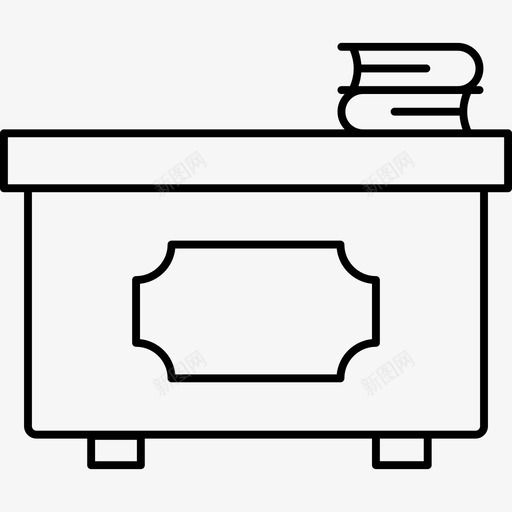 桌子书教育图标svg_新图网 https://ixintu.com 图标 学校 教育 桌子 线图 阅读