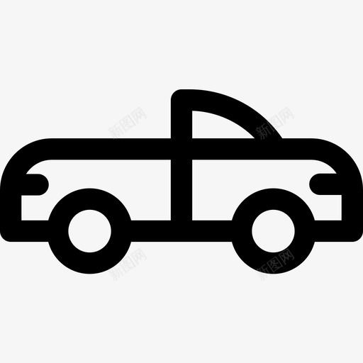 敞篷车车辆和运输工具6直线型图标svg_新图网 https://ixintu.com 敞篷车 直线 线型 车辆 运输工具