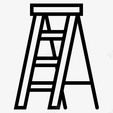 梯子施工设备图标图标