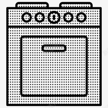 炉灶炊具厨房炉灶图标图标