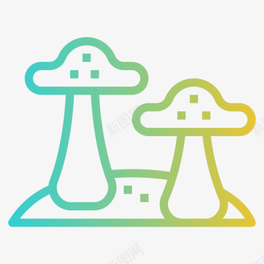 蘑菇替代药物30梯度图标图标