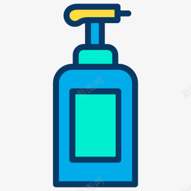 香皂美发师4线性颜色图标图标