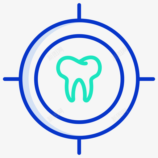 检查牙科39轮廓颜色图标svg_新图网 https://ixintu.com 检查 牙科 轮廓 颜色