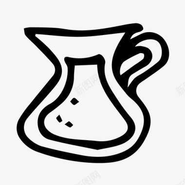 水壶酒瓶盘子图标图标