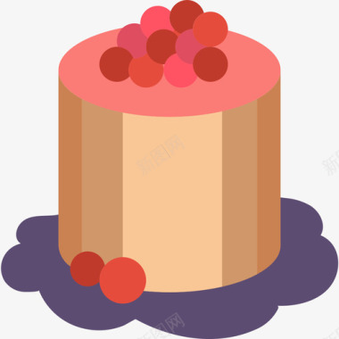 甜点糕点3平的图标图标