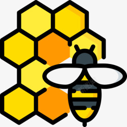 蜂疗蜂疗33号疗法线色图标高清图片