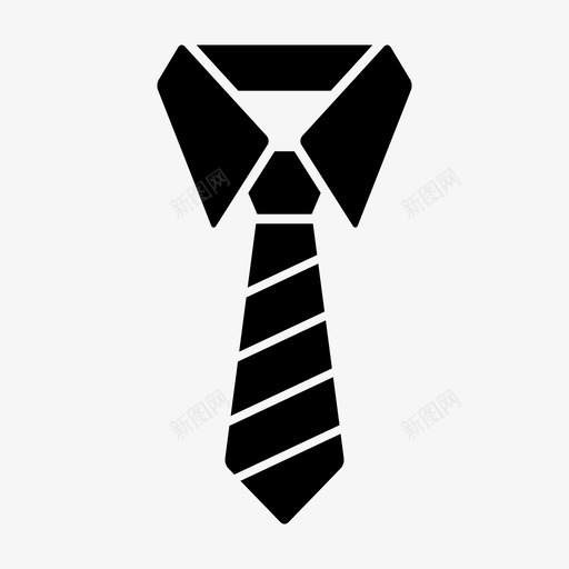 领带商务时尚图标svg_新图网 https://ixintu.com 商务 时尚 正式 领带