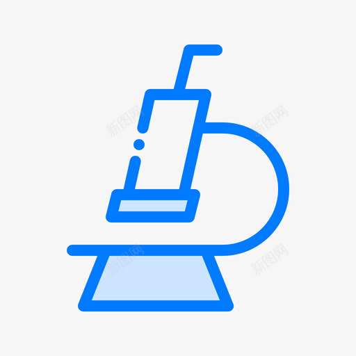 显微镜生物学17蓝色图标svg_新图网 https://ixintu.com 显微镜 生物学 蓝色