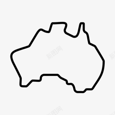 澳大利亚国家位置图标图标