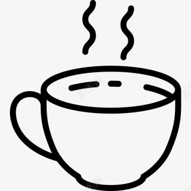 咖啡杯子浓缩咖啡图标图标