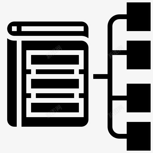 数据数据管理5字形图标svg_新图网 https://ixintu.com 字形 数据 数据管理