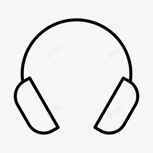 耳机设备多媒体图标svg_新图网 https://ixintu.com hola 佩戴 佩戴耳机效果更佳 多媒体 无线 立体声 耳机 设备