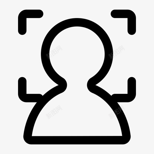 人脸识别svg_新图网 https://ixintu.com 人脸识别