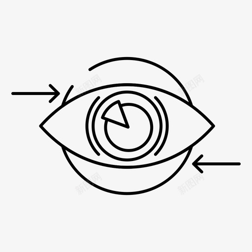 商业眼睛营销图标svg_新图网 https://ixintu.com 商业 收集 月收 界面 眼睛 网络 营销 视觉 计划