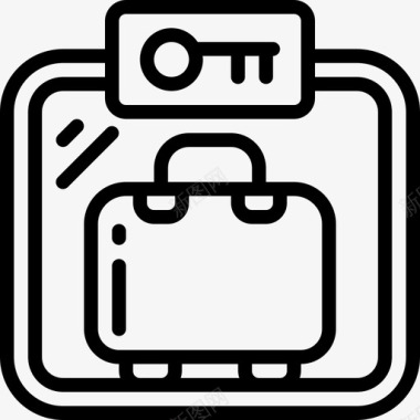 储物柜公共服务10直线图标图标