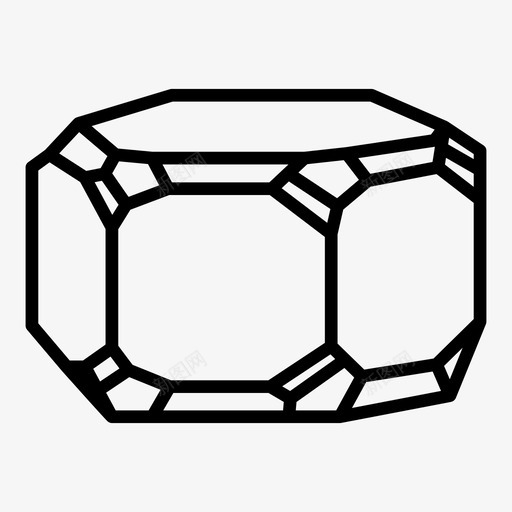 磷灰石晶体形态图标svg_新图网 https://ixintu.com 六角形 形态 晶体 矿物 磷灰石 系统