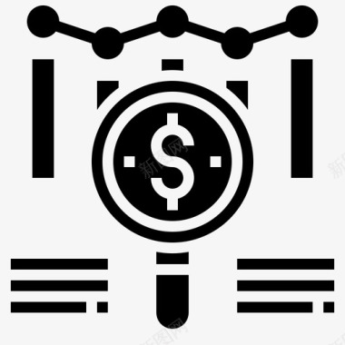 研究金融技术2字形图标图标
