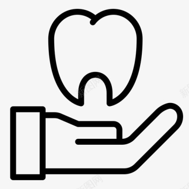 牙科护理牙科诊所图标图标