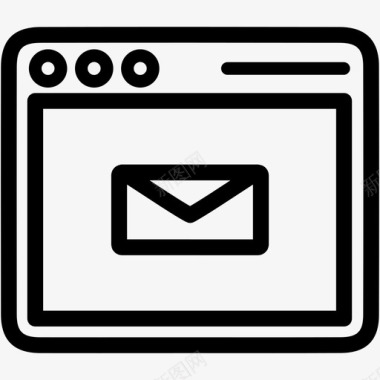 窗口电子邮件应用程序windows图标图标