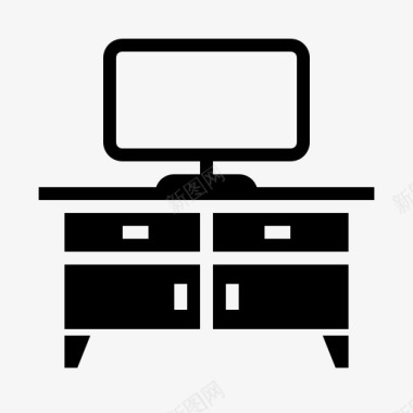 电视桌家具家居图标图标