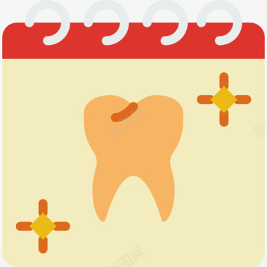 预约牙科12扁平图标图标