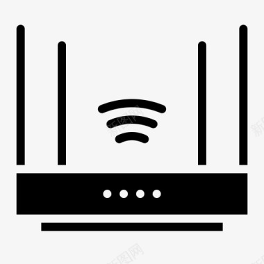 路由器家用电器19字形图标图标