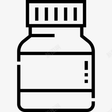 维生素健康102线性图标图标