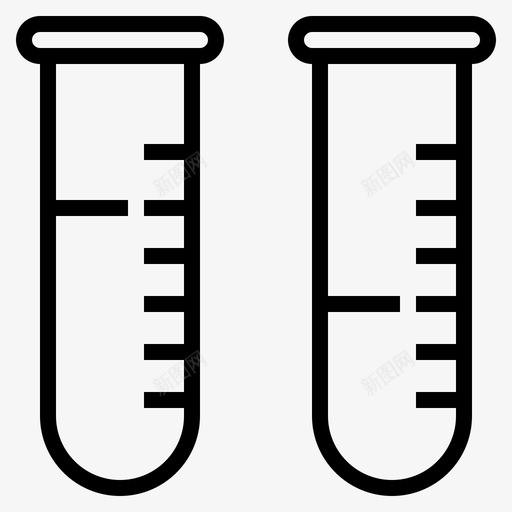 试管医用176线性图标svg_新图网 https://ixintu.com 医用 线性 试管