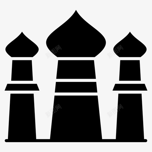 清真寺伊斯兰教泰姬陵图标svg_新图网 https://ixintu.com 伊斯兰教 泰姬 清真寺