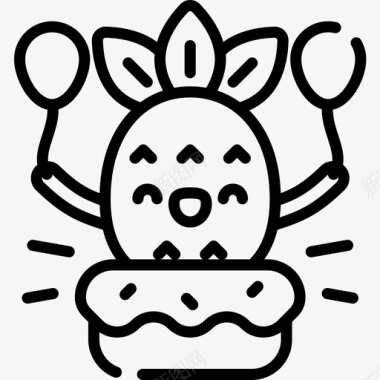 生日菠萝性格直系图标图标