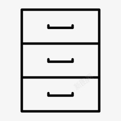 柜子icon抽屉柜子衣服图标高清图片
