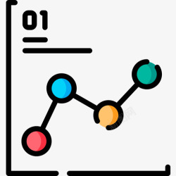折线图信息图元素13线颜色图标图标