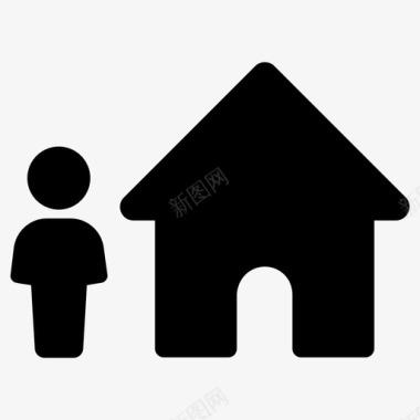 住户住宅出租人图标图标