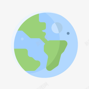 地球空间150平坦图标图标