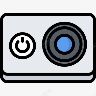 动作摄像机小工具15彩色图标图标