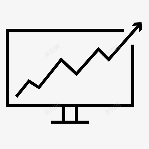 趋势经济增长图标svg_新图网 https://ixintu.com 增长 监测 经济 统计 趋势