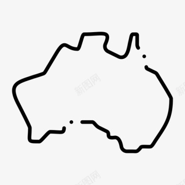 澳大利亚国家位置图标图标