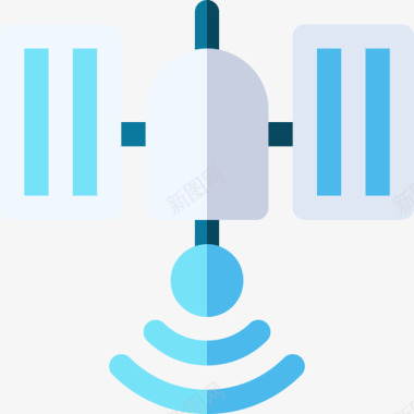 卫星技术111平面图标图标