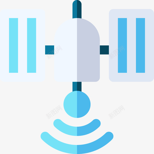 卫星技术111平面图标svg_新图网 https://ixintu.com 卫星 平面 技术