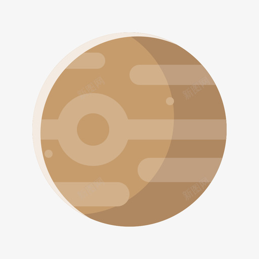 木星太空150平的图标svg_新图网 https://ixintu.com 太空 平的 木星