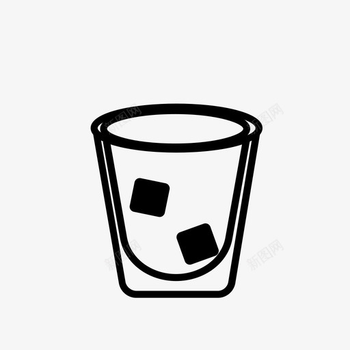 冰咖啡波多姆玻璃杯图标svg_新图网 https://ixintu.com 冰拿 咖啡 波多 玻璃杯