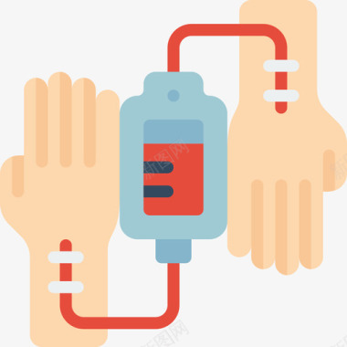 输血献血47平坦图标图标