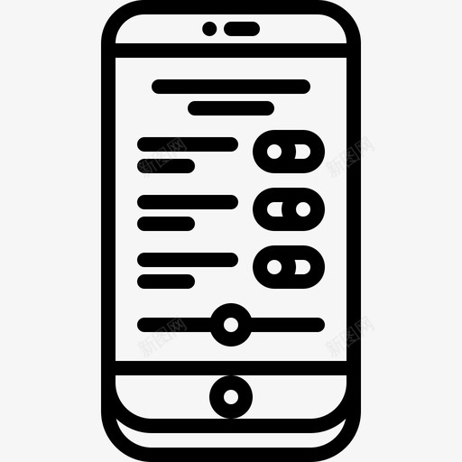 设置电话32线性图标svg_新图网 https://ixintu.com 电话 线性 设置