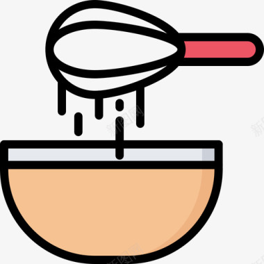 面团面包房109彩色图标图标